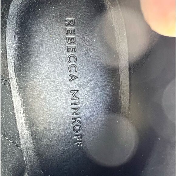 Rebecca Minkoff Seiji Notched Suede Ankle Boots Size 10 - Picture 8 of 10